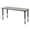 Kee Rectangle Tables > Height Adjustable > Rectangular Classroom Tables, 60 W, 30 L, 23-34 H, Maple MT6030PLAPBK - alternate 1